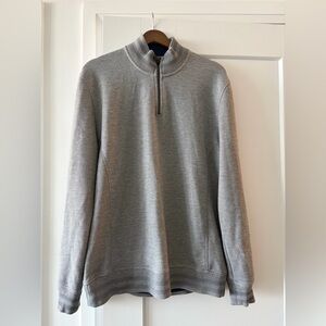 Ted Baker Men’s Gray Quarter-Zip Sweater Size XL